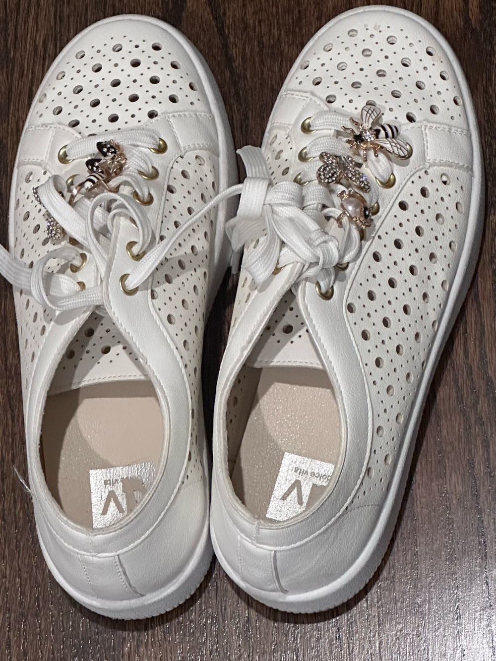 DV by Dolce Vita Roxane Perforated Charm Sneakers
